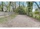 Backyard with gravel ground and wooden fence at 830 E Lenoir St, Raleigh, NC 27601