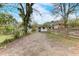 Backyard view with gravel area and wooden fence at 830 E Lenoir St, Raleigh, NC 27601