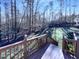 Deck overlooking wooded backyard with playground at 1004 Cabin Hill Way, Garner, NC 27529
