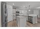 Modern kitchen with stainless steel appliances and granite countertops at 104 Spruce Hollow Cir, Spring Lake, NC 28390