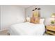 Bedroom with full bed and wooden nightstand at 14 Virgo Dr, Angier, NC 27501