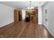Kitchen with island and access to backyard at 1611 Copper Cir, Mebane, NC 27302