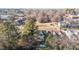 Scenic aerial view of a residential area with various house styles and tree-lined streets on a sunny day at 205 Spring St, Louisburg, NC 27549