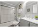 Bathroom with tub, shower, vanity, and toilet at 341 Harts Creek Dr Dr, Pittsboro, NC 27312
