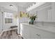 Modern bathroom with double vanity and white cabinets at 341 Harts Creek Dr Dr, Pittsboro, NC 27312