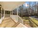 Spacious front porch overlooking wooded area at 341 Harts Creek Dr Dr, Pittsboro, NC 27312