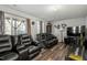 Finished basement with TV, seating, and window access at 386 Cotton Brook Dr, Fuquay Varina, NC 27526