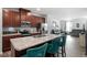 Modern kitchen with stainless steel appliances and an island at 386 Cotton Brook Dr, Fuquay Varina, NC 27526