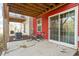 Ground level patio with access from sliding glass door at 386 Cotton Brook Dr, Fuquay Varina, NC 27526