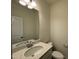 Bathroom featuring granite countertop, large mirror, white cabinets and a toilet at 500 Traditions Grande Blvd # 22, Wake Forest, NC 27587