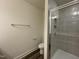 Modern bathroom with a glass-enclosed shower, neutral color palette, and sleek fixtures at 500 Traditions Grande Blvd # 22, Wake Forest, NC 27587