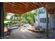 Backyard featuring in-ground pool, spa, and outdoor living area at 7013 Buckhead Dr, Raleigh, NC 27615
