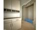 Stylish mudroom with custom cabinetry, built-in bench, and ample storage options at 7013 Buckhead Dr, Raleigh, NC 27615