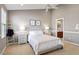 Bright bedroom with ceiling fan and neutral decor at 891 Cupola Dr, Raleigh, NC 27603