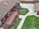 Aerial view showing house, deck, and surrounding landscape at 1009 Deboy St, Raleigh, NC 27606
