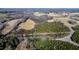 Aerial view of land with trees and fields at 1100 Ben Smith Road Rd, Siler City, NC 27344