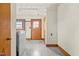 Laundry room with washer, dryer, and built-in cabinets at 1100 Ben Smith Road Rd, Siler City, NC 27344