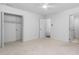 Bedroom with a closet, access to other rooms, and a ceiling fan at 1210 Huntsman Dr, Durham, NC 27713