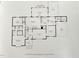 First floor plan layout with dimensions for bedrooms, kitchen, living room, and outdoor areas at 1210 Huntsman Dr, Durham, NC 27713