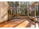 A spacious patio offers an inviting outdoor space for entertaining, with a built-in bench at 1210 Huntsman Dr, Durham, NC 27713