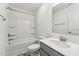 Clean bathroom with a tub, shower, and vanity at 124 Camel Crazies Pl # 43, Lillington, NC 27546