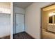 Clean bathroom with white vanity and tile flooring at 2206 Gathering Sq Ct # 2206, Fuquay Varina, NC 27526