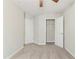 Bedroom with closet and access to hallway at 2225 Raven Rd # 107, Raleigh, NC 27614