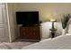 Bedroom with dresser and stylish lamps at 2313 Gathering Square Ct # 2313, Fuquay Varina, NC 27526