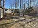 Spacious backyard with firepit and wooden privacy fence at 3 Moss Spring Ct, Durham, NC 27712