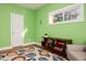Bright home office features a comfortable chair, built-in shelving, and a workspace at 3 Moss Spring Ct, Durham, NC 27712