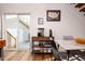 Modern kitchenette with coffee bar and backyard access at 3 Moss Spring Ct, Durham, NC 27712