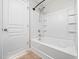 Clean bathroom with a bathtub and shower combination at 4007 Tilton Dr, Raleigh, NC 27616