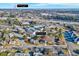 Aerial view highlighting home's proximity to Downtown Clayton at 406 Everette Ave, Clayton, NC 27520
