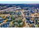 Wide aerial view of the home and surrounding area at 406 Everette Ave, Clayton, NC 27520