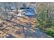 Aerial view showing house and large backyard at 406 Everette Ave, Clayton, NC 27520
