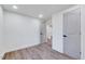 Spacious bedroom with hardwood floors and neutral walls at 406 Everette Ave, Clayton, NC 27520