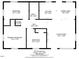 Floor plan showing a 3 bed, 1 bath home at 406 Everette Ave, Clayton, NC 27520