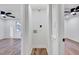 Convenient laundry closet with hookups, located between bedrooms at 406 Everette Ave, Clayton, NC 27520