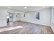 Bright living room with hardwood floors and fireplace at 406 Everette Ave, Clayton, NC 27520