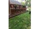 Spacious deck overlooking a lush green lawn, perfect for outdoor entertaining at 4139 Somerset Dr, Oxford, NC 27565