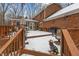 Spacious deck overlooks wooded backyard, perfect for outdoor entertaining at 4139 Somerset Dr, Oxford, NC 27565