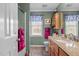 Bathroom with a walk-in shower and single vanity at 4139 Somerset Dr, Oxford, NC 27565