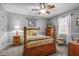 Charming bedroom features a ceiling fan and traditional furnishings, creating a cozy atmosphere at 4139 Somerset Dr, Oxford, NC 27565