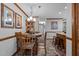 Dining area with wood table and chairs, near kitchen at 4139 Somerset Dr, Oxford, NC 27565