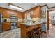 Kitchen with island, granite countertops, and stainless steel appliances at 4139 Somerset Dr, Oxford, NC 27565