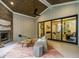Covered patio with seating area and access to the interior at 64 W Beech Slope Ct, Chapel Hill, NC 27517