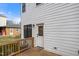 Deck with access to back door and HVAC at 649 Mcadams Rd, Hillsborough, NC 27278