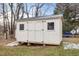 Detached storage shed in backyard at 649 Mcadams Rd, Hillsborough, NC 27278