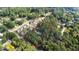 Aerial view of property and surrounding neighborhood at 715 Powell Dr, Raleigh, NC 27606
