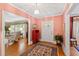 Spacious entryway with hardwood floors and views into other rooms at 715 Powell Dr, Raleigh, NC 27606